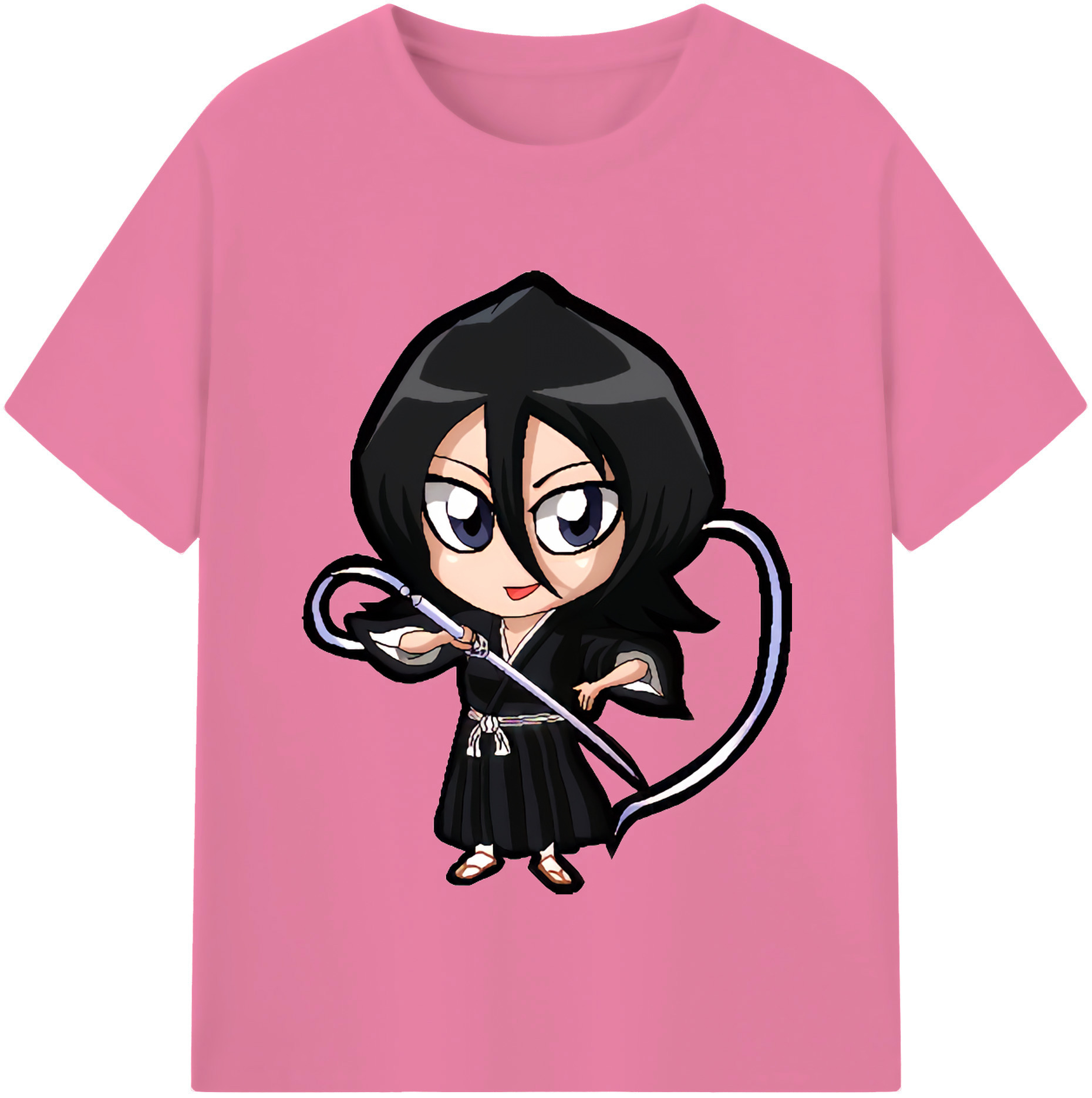 （画像用） ブリーチ 朽木ルキア BLEACH Kuchiki Rukia 綿100％半袖Tシャツ（フロントプリント）